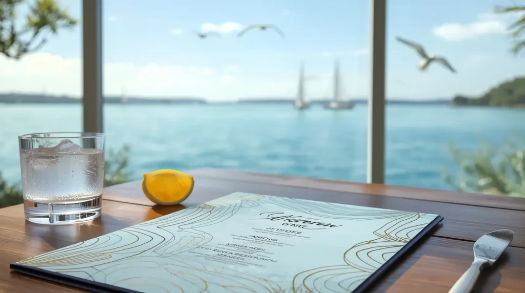Water-Centric Restaurant menu