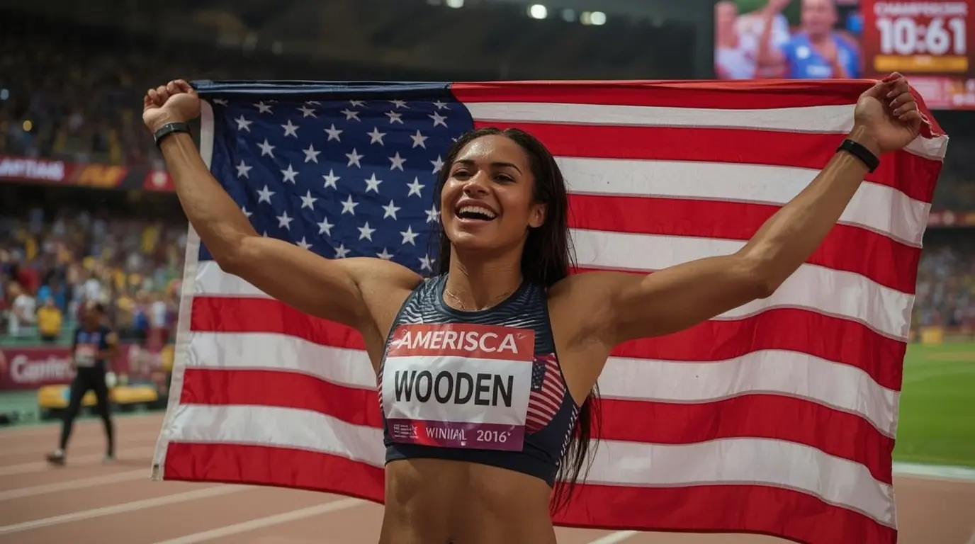 Jefferson-Wooden Wins 100m Gold in Championship
